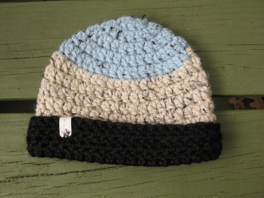Fitted Chunky Beanie - Scrap Yarn