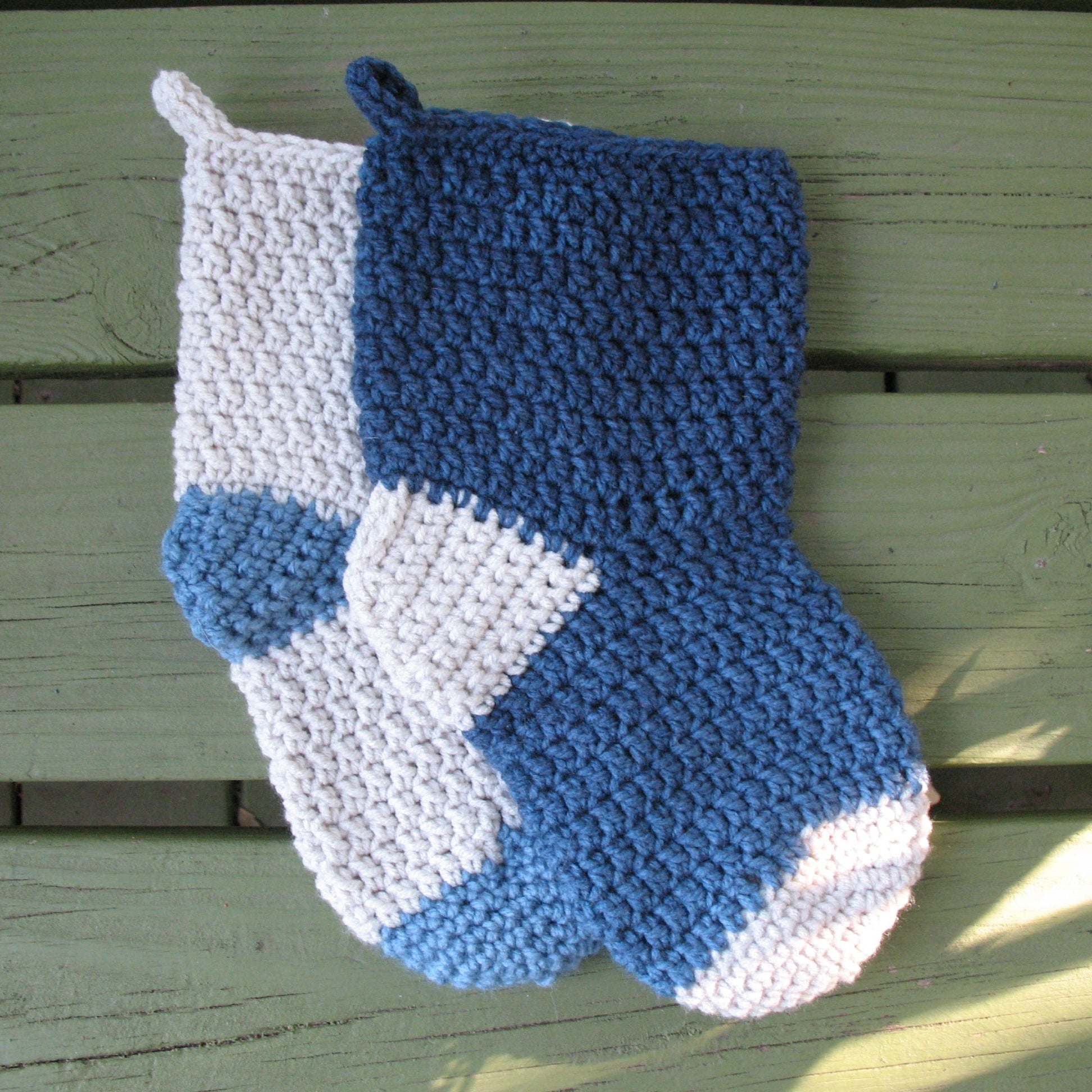 Two-Toned Christmas Stocking