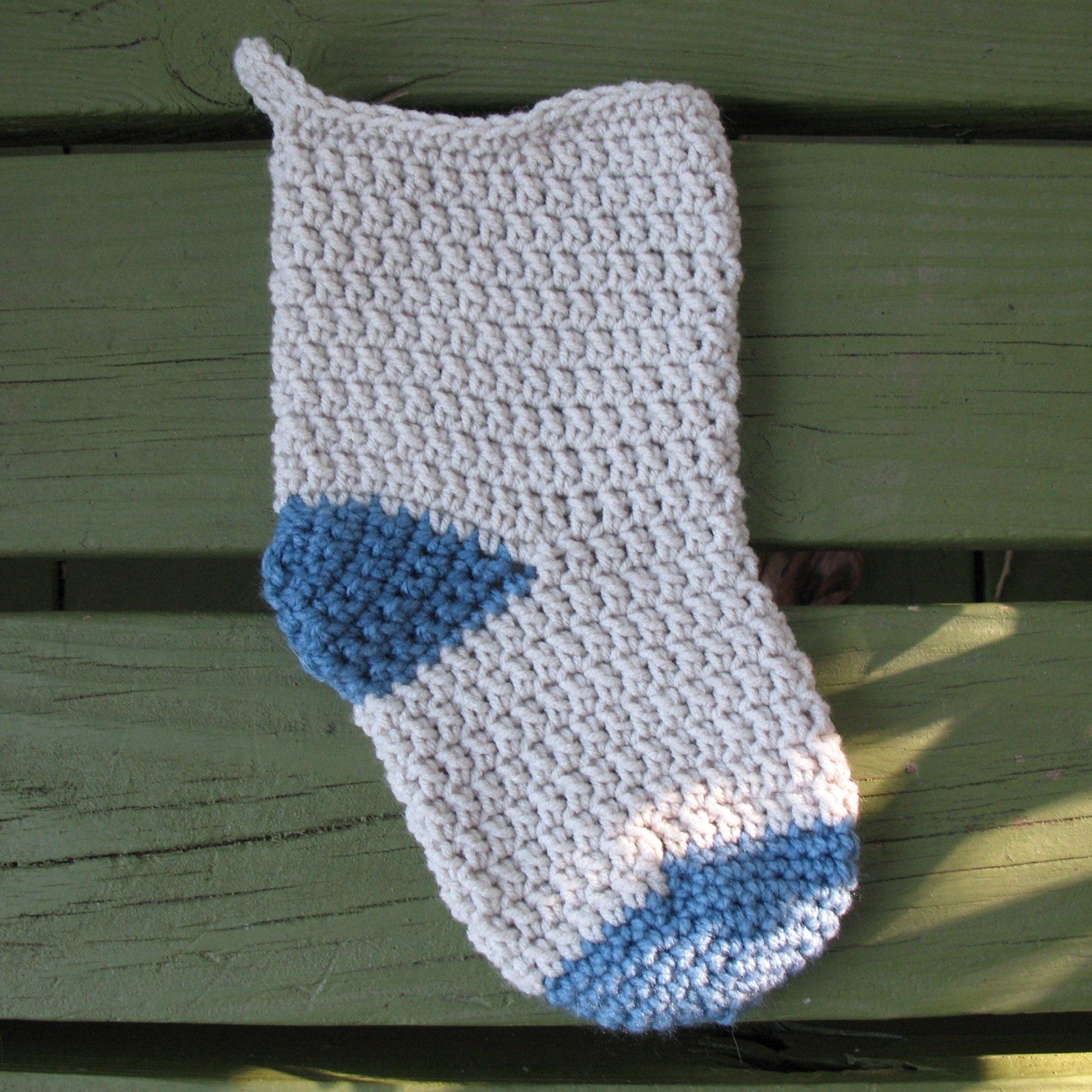 Two-Toned Christmas Stocking